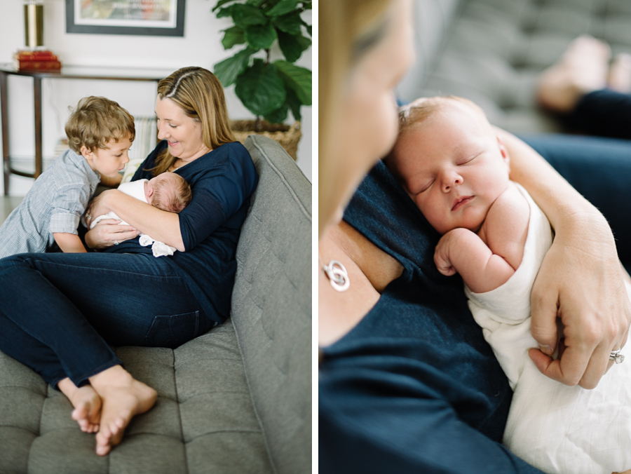 11a newborn baby mother sibling family photographer in dallas texas family